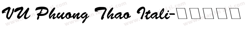 VU Phuong Thao Itali字体转换